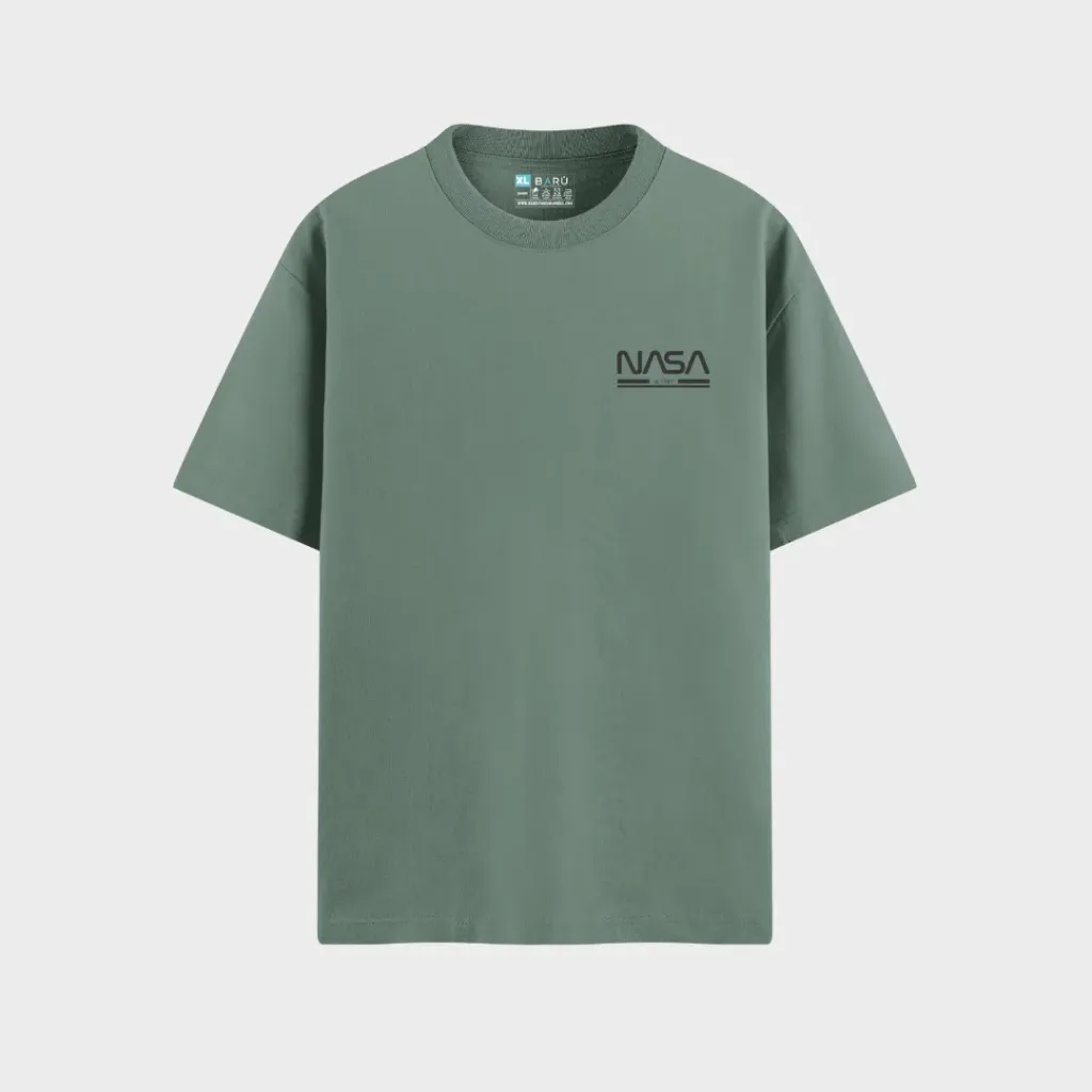 Oversize br - Nasa 1987 black (Azul bebe)