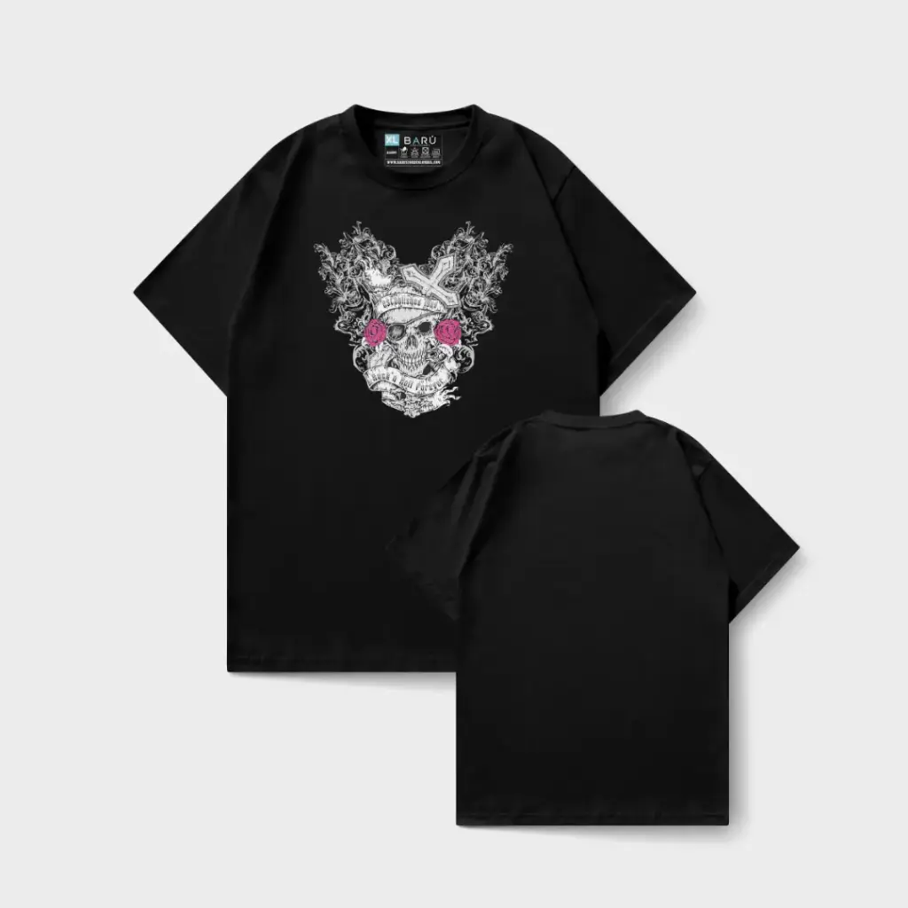Camiseta skull - Flower