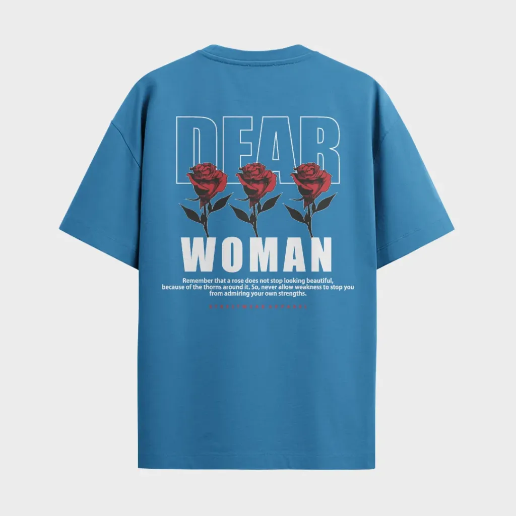 Oversize - Dear woman (Azul carolina)