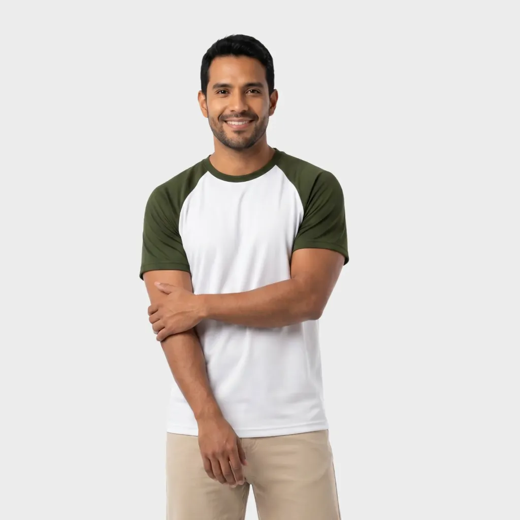 Beisbolera Blanco - Verde Militar
