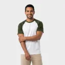 Beisbolera Blanco - Verde Militar