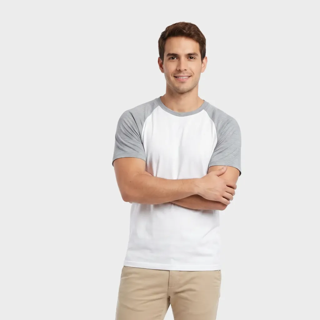 Beisbolera Blanco - Gris jaspe