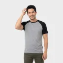 Beisbolera Gris jaspe - Negro