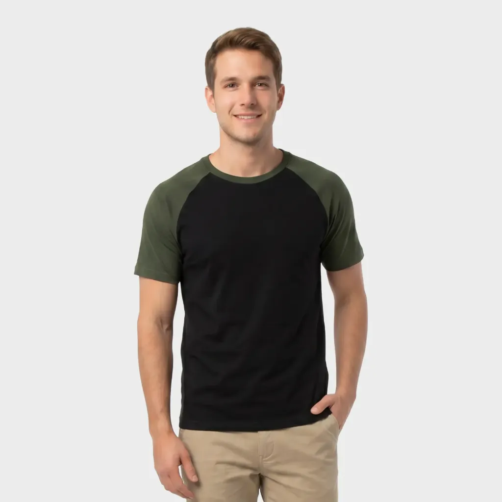 Beisbolera Negro - Verde militar