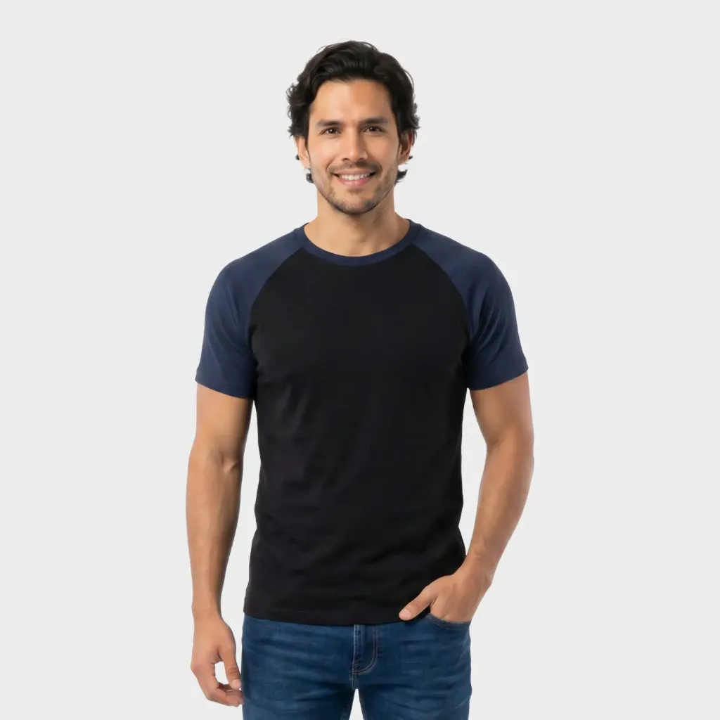 Beisbolera Negro - Azul marino
