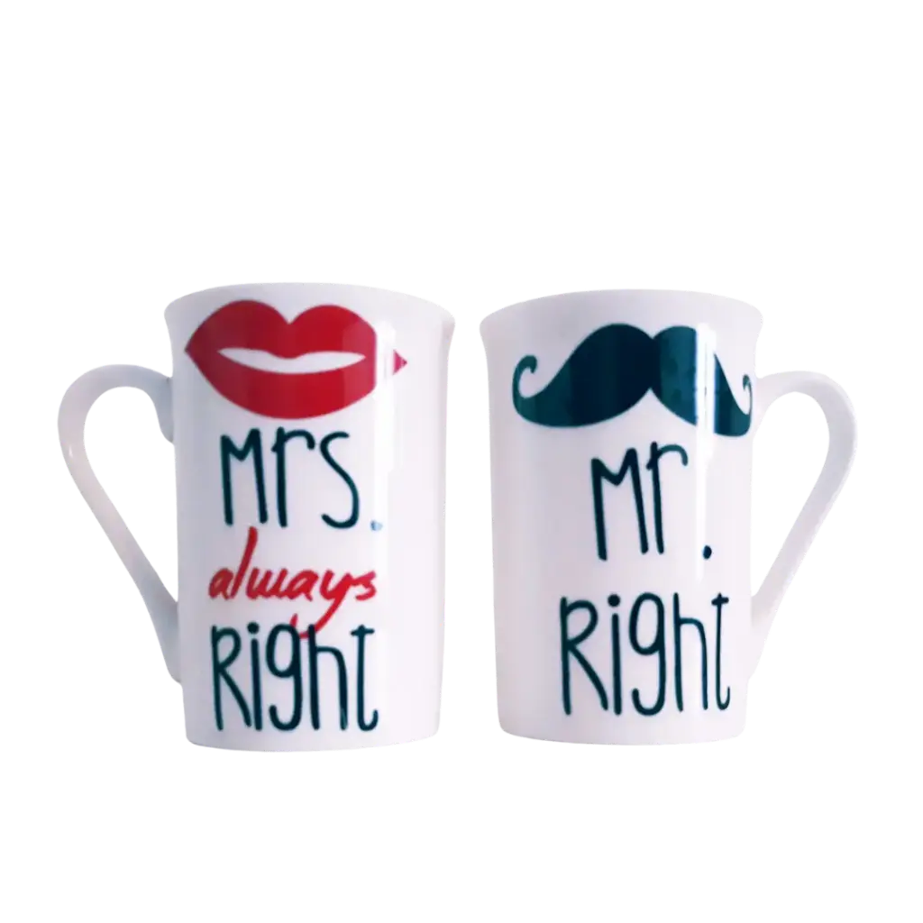 Set de Mugs Barú Store – Mr. & Mrs. Right