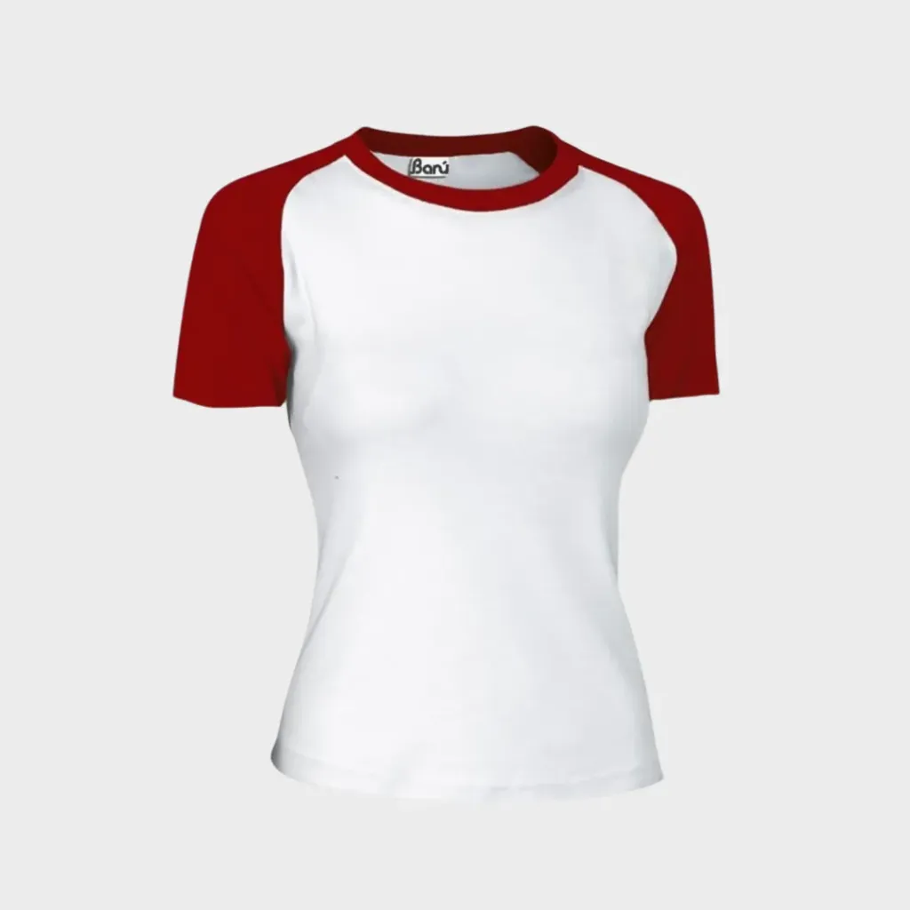 Polialgodon beisbolera mujer manga corta (Amarillo)