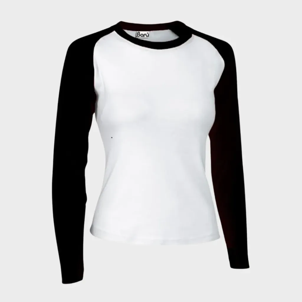 Polialgodon beisbolera mujer manga larga (Amarillo)