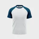 Beisbolera manga corta torso blanco