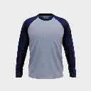 Beisbolera manga larga torso Gris Jaspe