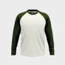 Beisbolera manga larga torso marfil