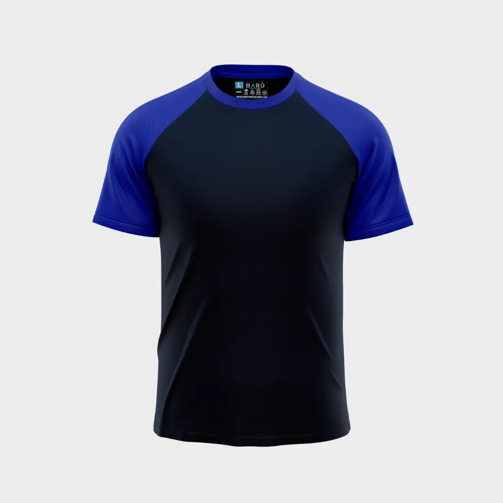 Beisbolera manga corta torso petroleo (Azul rey)