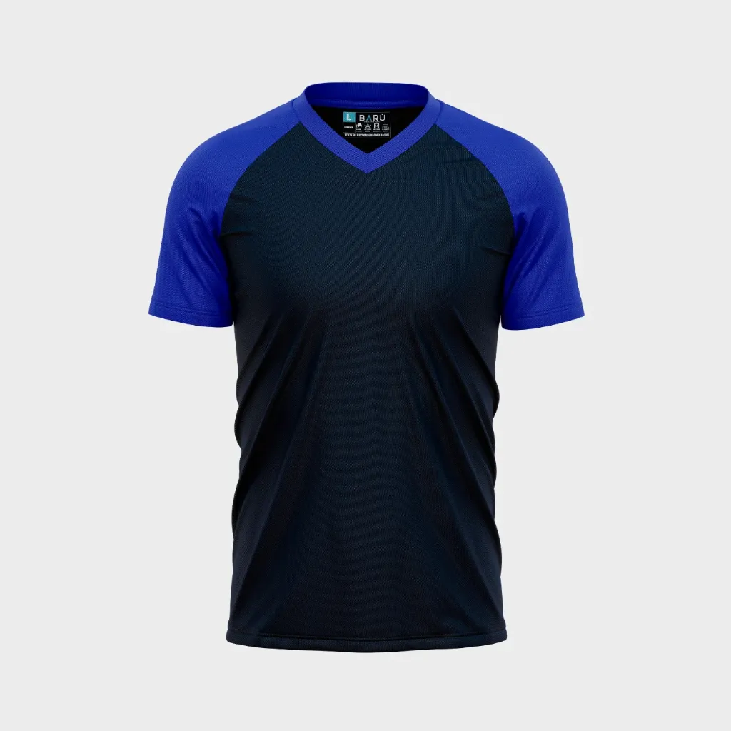 Beisbolera cuello v torso petroleo