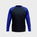 Beisbolera manga larga torso petroleo