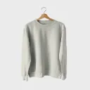 Buzo clásico perchado - marfil