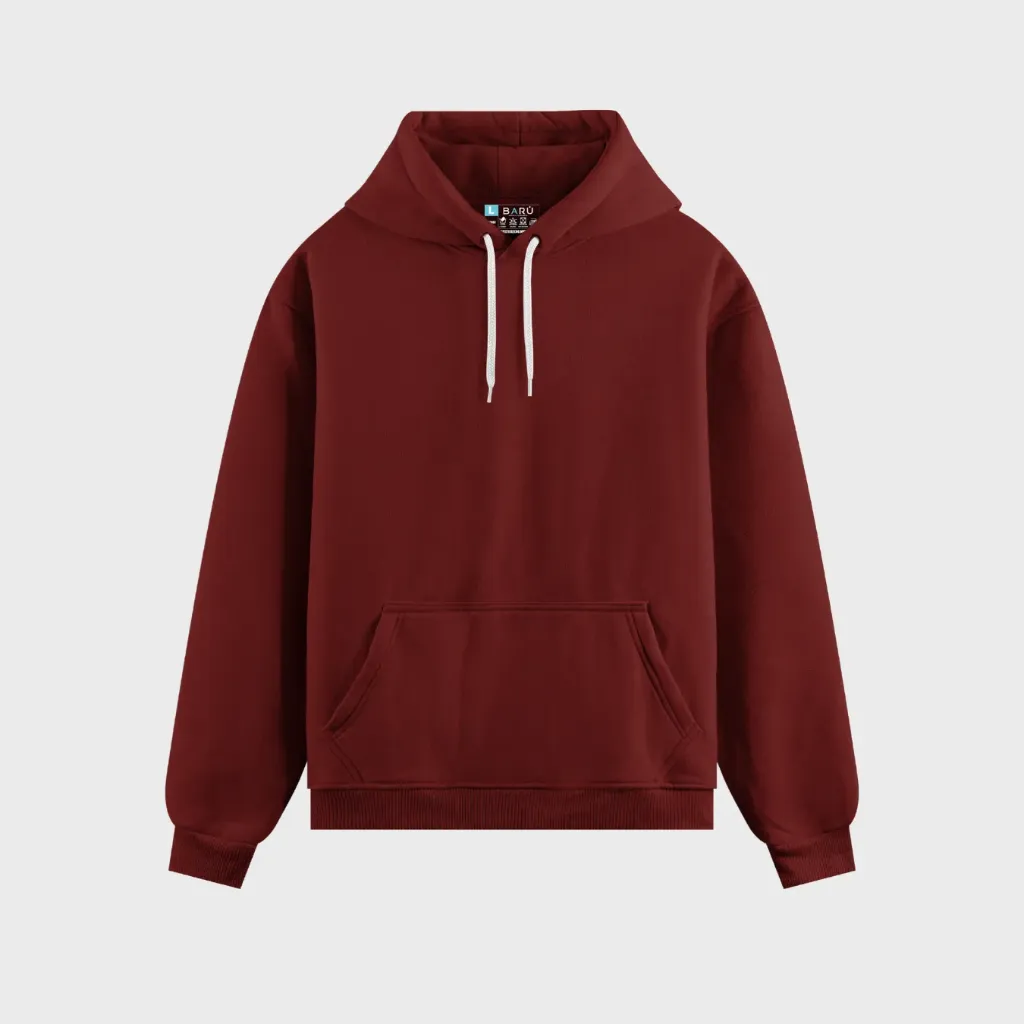 Hoodie clásico unicolor - rojos (Rojo)