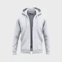 Hoodie abierto unicolor