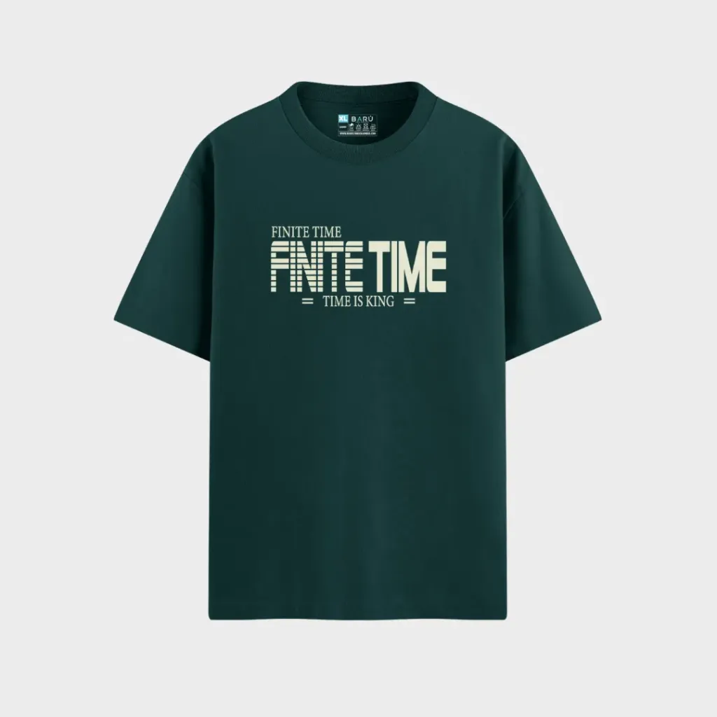 Oversize br - Finite time white (Azul bebe)